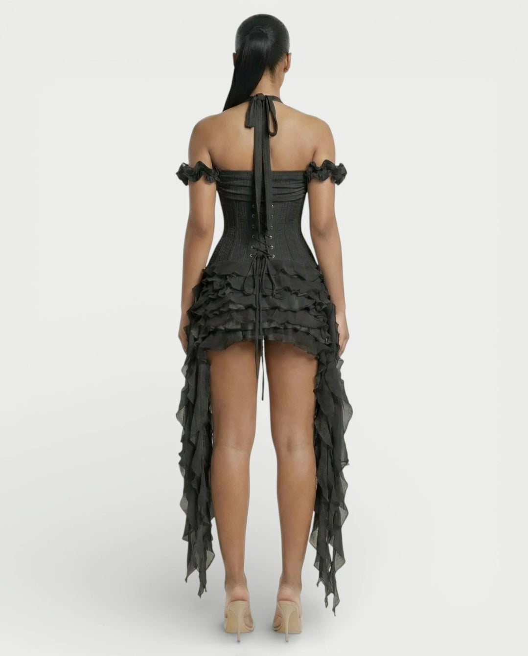 Ruffled Corset Dress Set