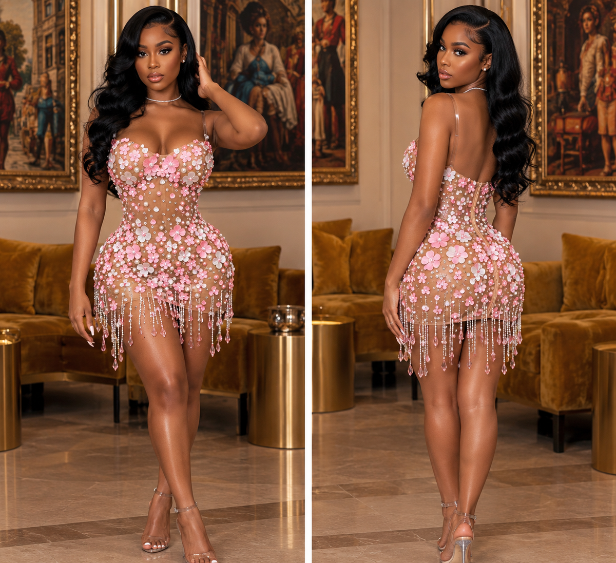 Shawnie Mesh Mini Dress