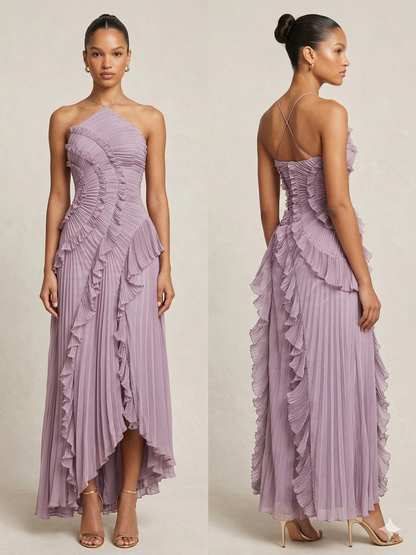 Kelsi Chiffon Ruffle Maxi Dress