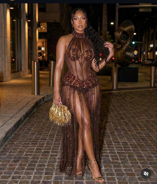 Norly Bodysuit Maxi Dress