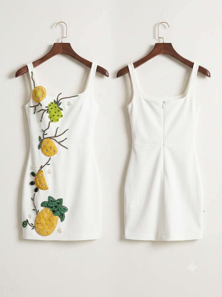 Tropikal Bodycon Bandage Mini Dress