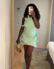 Sammy Knit Ruffle Edge Dress