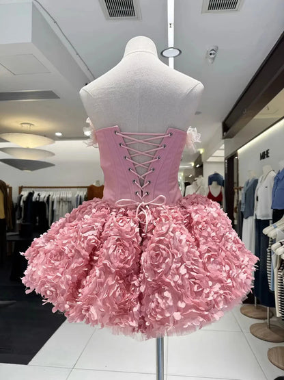 Princessa Floral Vorset Mini Dress