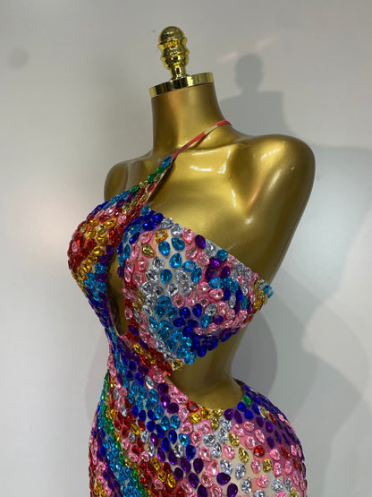 Mini-robe Amleia ornée de strass
