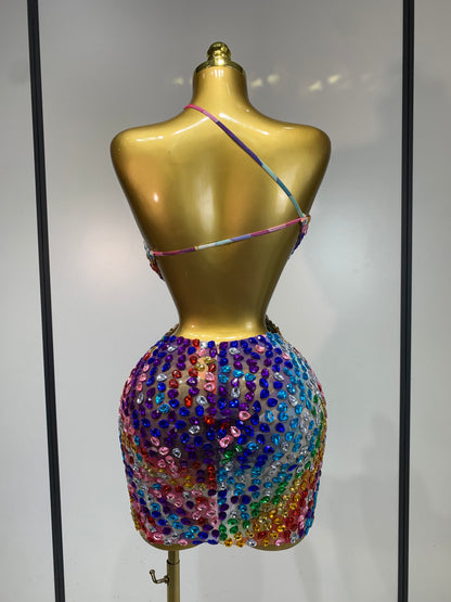 Mini-robe Amleia ornée de strass