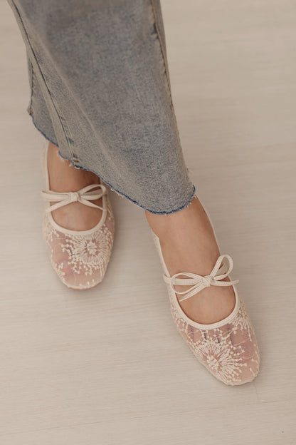 Mesh Embroidery Flats
