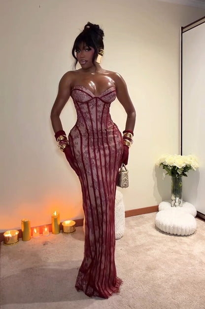 Kerry Corset Bustier Maxi Dress