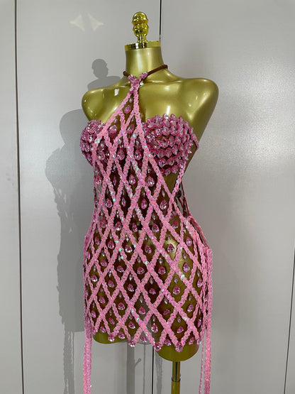 Diamonds In The Sky Mini Dress Set