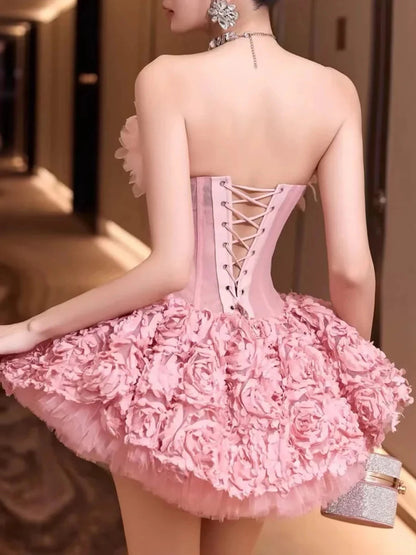 Princessa Floral Vorset Mini Dress
