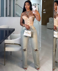 Waist-Cinching Corset Top