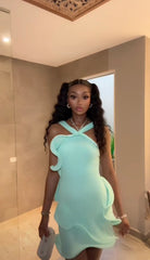 Sammy Knit Ruffle Edge Dress