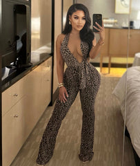 Anaila Leopard Print Jumpsuit