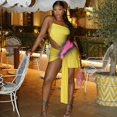 Ombre Cut Out Bodycon Dress