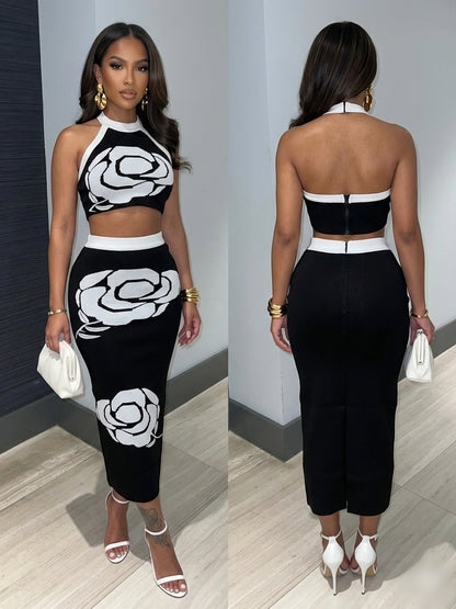 Tanesha Bandage Skirt Set