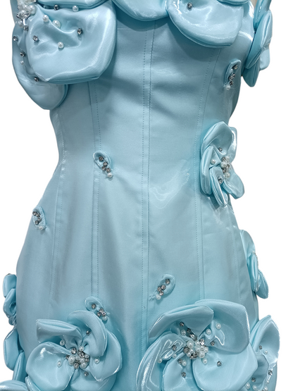 Tena 3D Flower Mini Dress