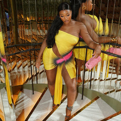 Ombre Cut Out Bodycon Dress