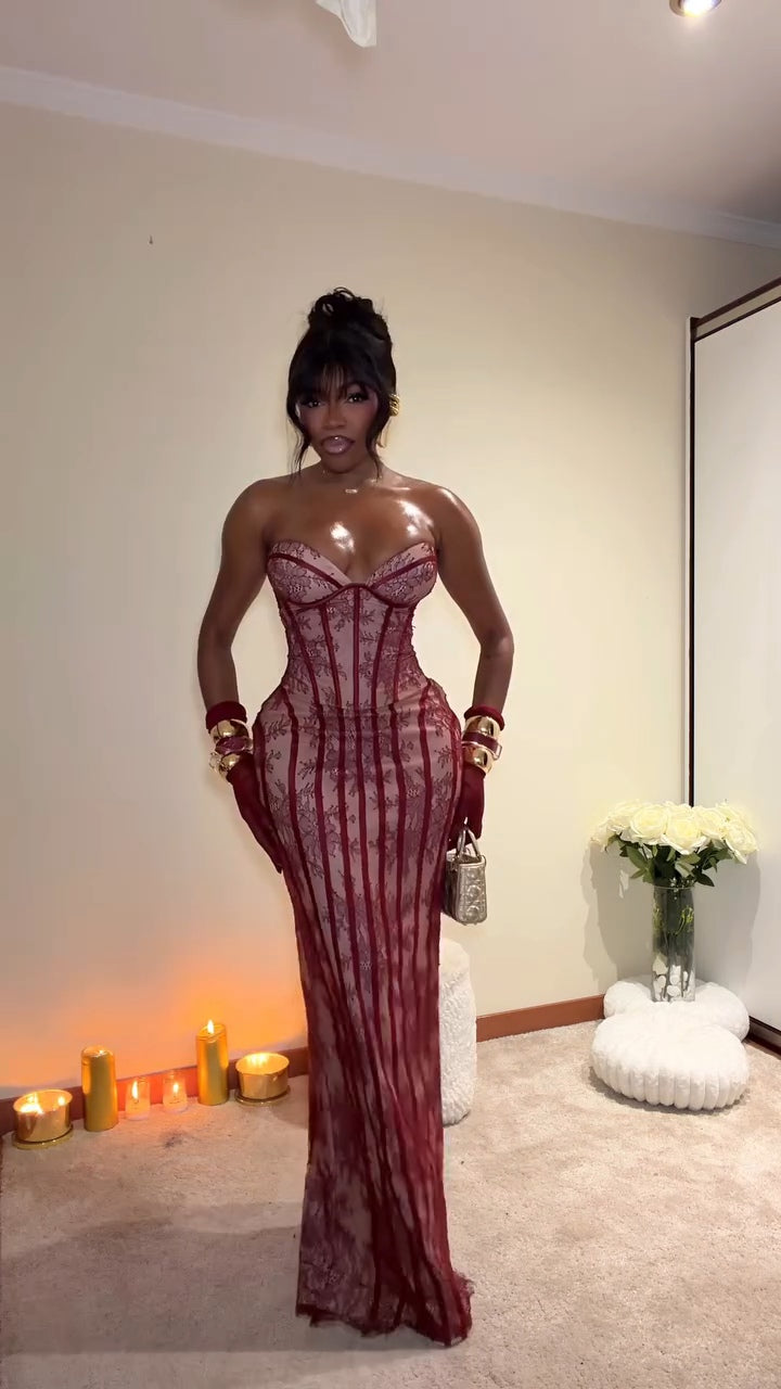 Kerry Corset Bustier Maxi Dress