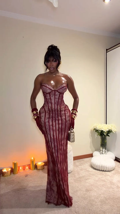Kerry Corset Bustier Maxi Dress