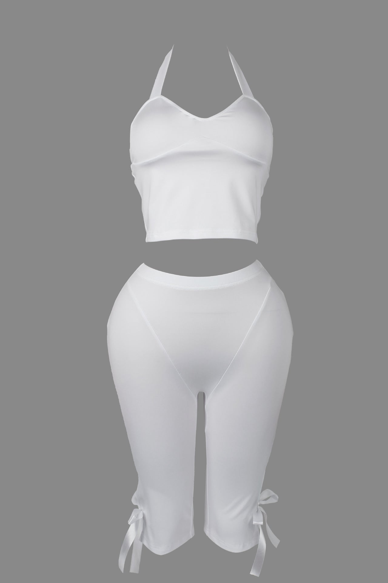 Bow Tie Capri Pants Set