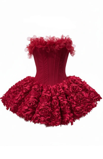Princessa Floral Vorset Mini Dress